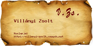 Villányi Zsolt névjegykártya