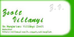 zsolt villanyi business card